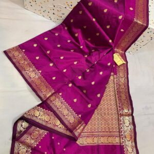 Katan banarasi slick border